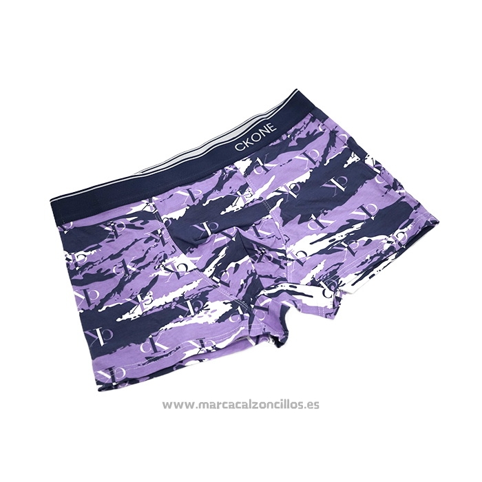Boxer Calvin Klein Hombre CK One Prints Colors Violeta
